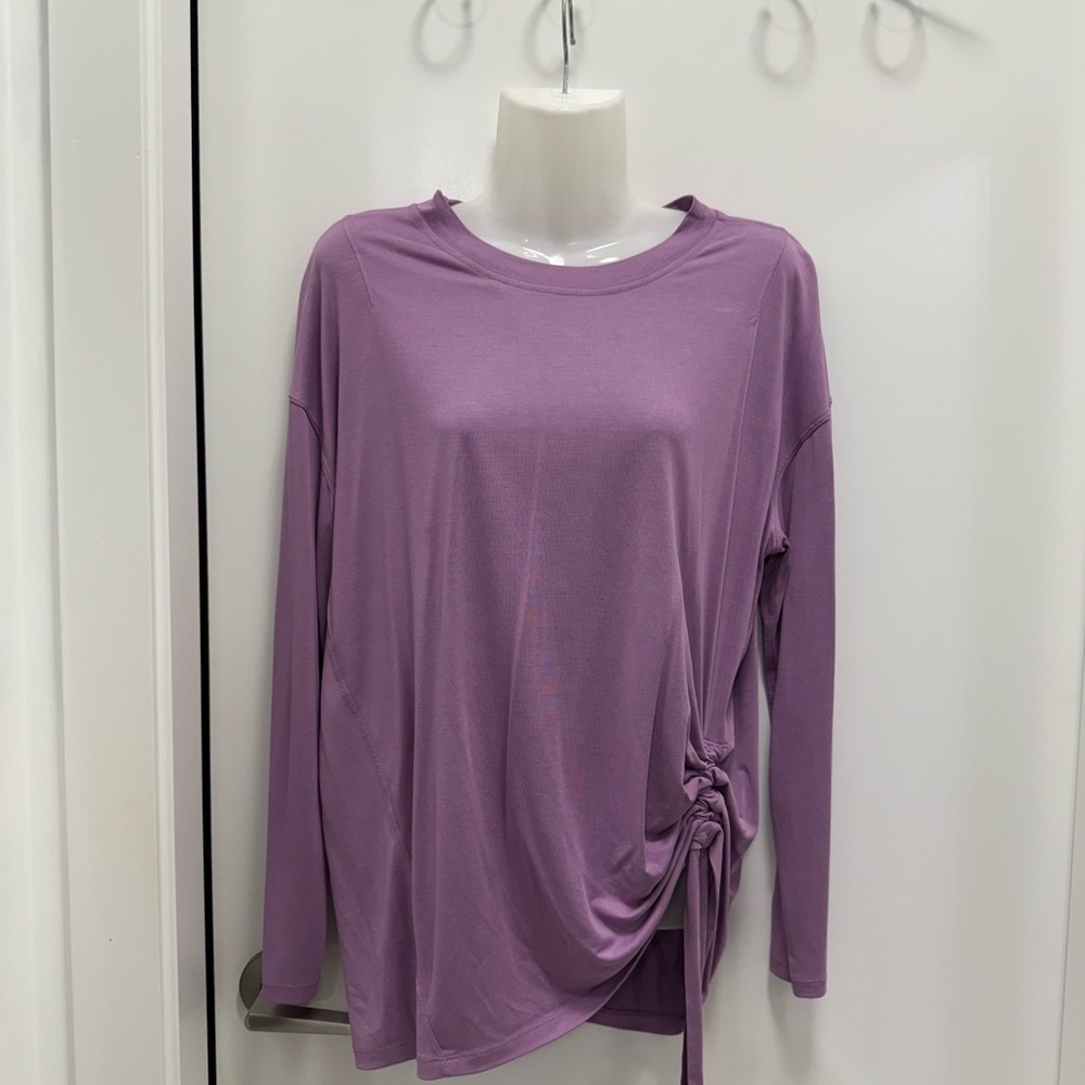 Lululemon Lavender Long Sleeve Cinch Top Size 6